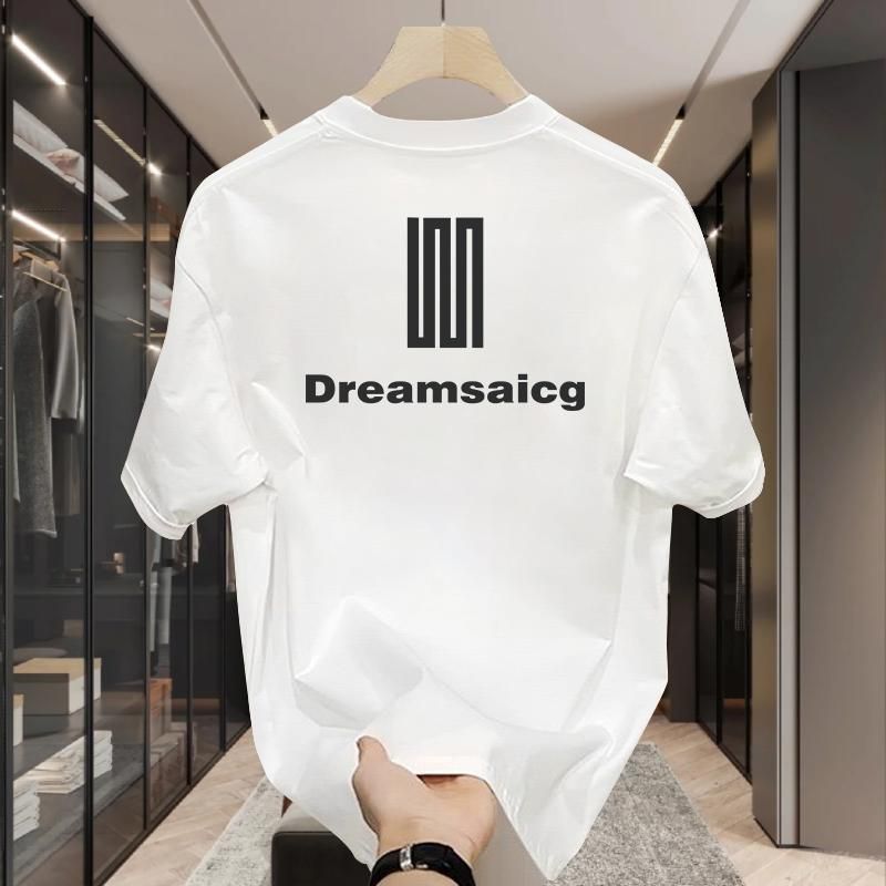 High quality trendy ins personalized printed short sleeved T-shirt for men's 2024 spring/summer loose and_voghion.com