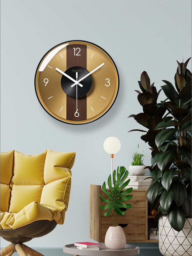 Yipula 7080 Modern Light Luxury European Style Living Room Creative Simple Home Fashion Elegant Wall Clock_voghion.com