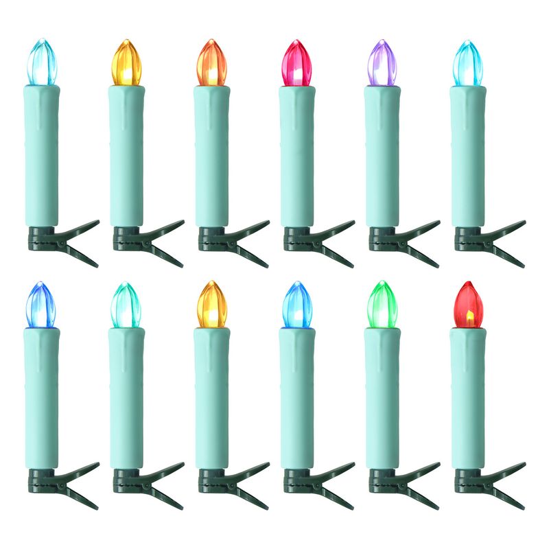 Timer Fernbedienung Kerze Mit Clip Multi Farbe Shell Weihnachten Baum Layout Weihnachten Dekoration Atmosphäre LED Stange Kerze_voghion.com