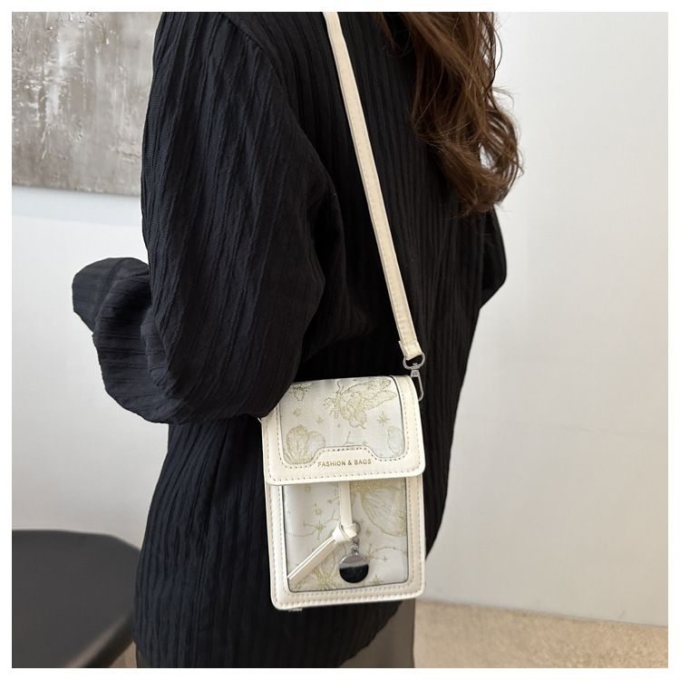 Casual Women's Bag Retro Small Square Bag Niche Embroidered Shoulder Mobile Phone Bag Oblique Span Bag_voghion.com