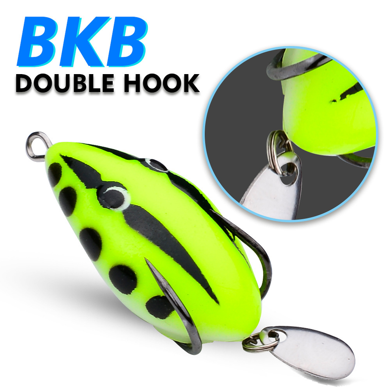 5G Simulation Snakehead Soft Mini Lure 4cm Modified Frog Bait Fishing Gear_voghion.com