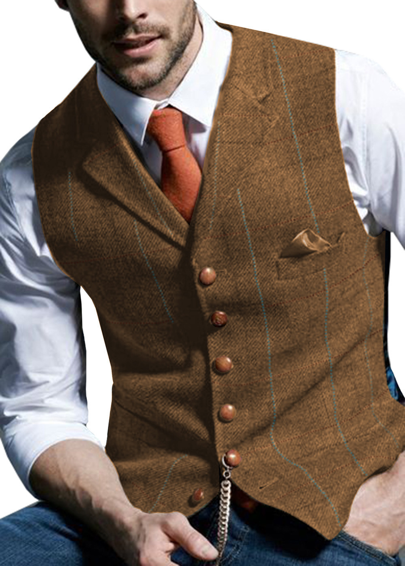 Herrenbekleidung, Anzugweste für Herren, Freizeitweste für Herren, schmale Weste für den Trauzeugen_voghion.com