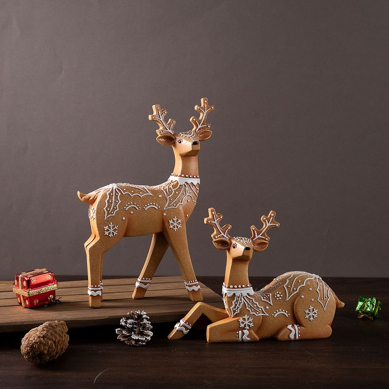 Reindeer Christmas Decoration, Resin Crafts For Home Window Display And Desktop Festive Ornament_voghion.com