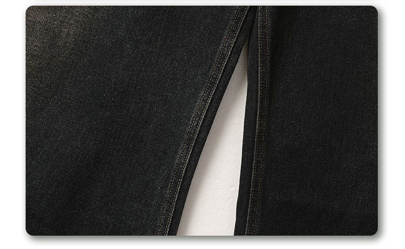 Sandgestrahlte Jeans mit weitem Bein für Herren – Handbemalte Vintage-Waschung | Amerikanische Streetwear_voghion.com