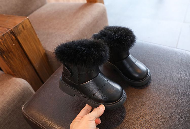 Kinder Mädchen Warme Baumwollstiefel Weiche Sohle Schneestiefeletten Kleinkind Winterschuh für Mädchen atos Niña Botas_voghion.com