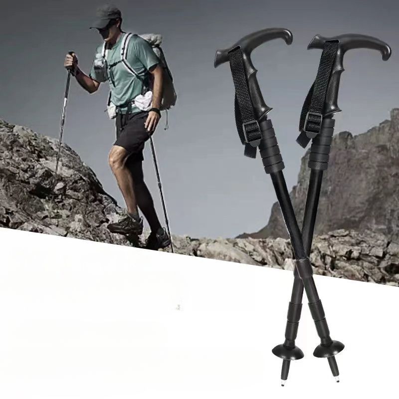 Bastone da passeggio ultraleggero telescopico pieghevole professionale unisex per trekking, arrampicata, escursionismo, escursionismo_voghion.com