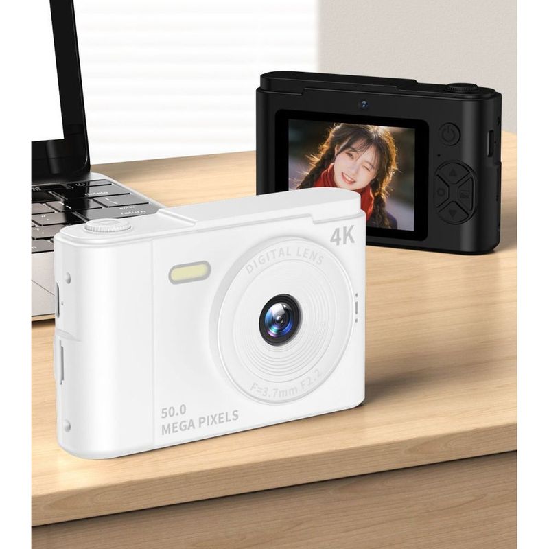 6400w Pixel CCD HD Selfie Dual Campus Card Camera Video Recorder Vlog Student_voghion.com