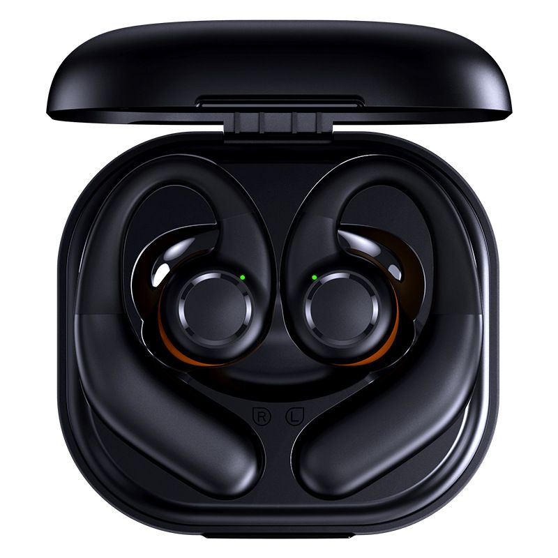 Unbeatable Quality Ultra Long Endurance Bluetooth Earphones For Running And Fitness, Cool Black Design, New Non In Ear Hanging Style_voghion.com