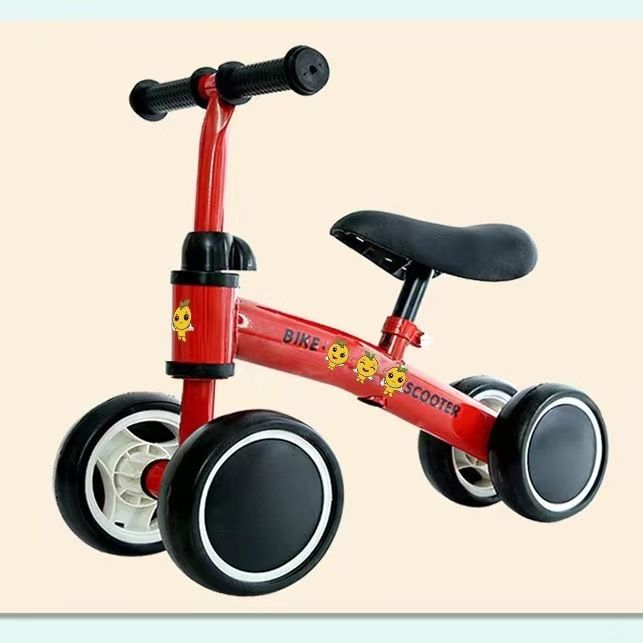 Çocuk Dört Tekerlekli Denge Bisikleti Pedalsız Bebek Scooter Çocuk Scooter 1-2-3 Yaş Bisikleti İki Çift Tekerlek_voghion.com