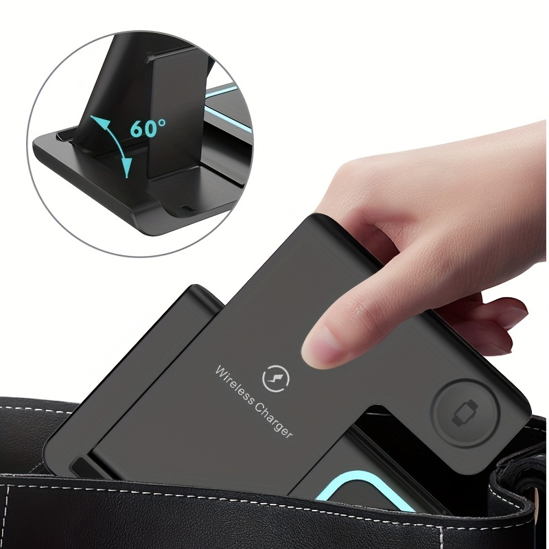 3 In 1 Fast Charging Station, Folding Wireless Charger Stand_voghion.com
