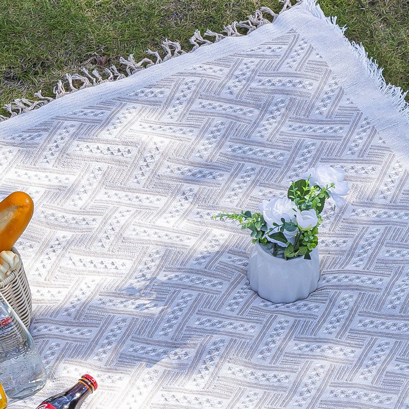 Outdoor Linen Camping Blanket Atmosphere Tablecloth Picnic Car Trunk Mat_voghion.com