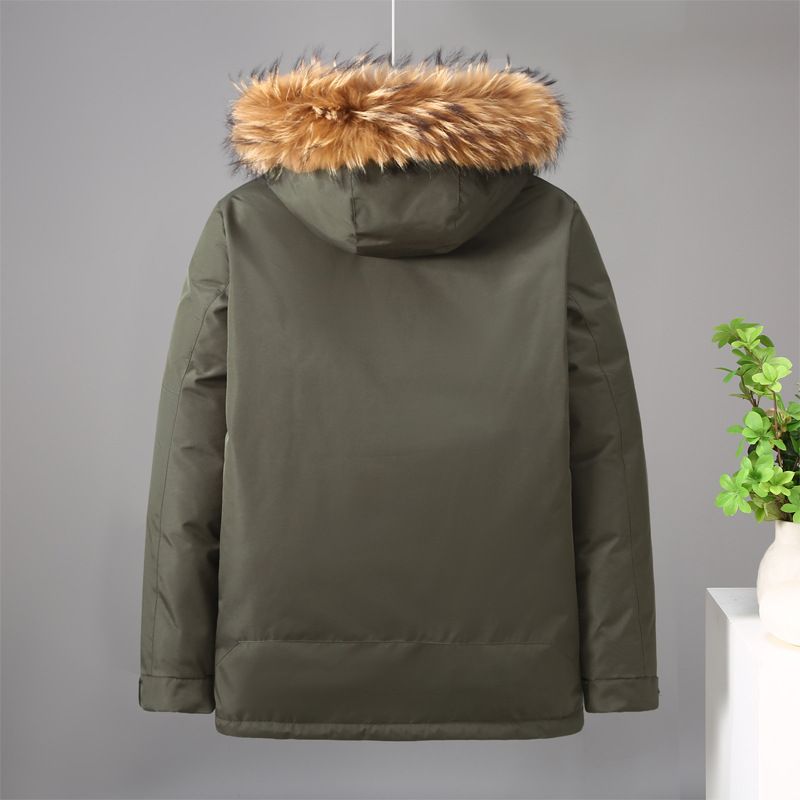 Robuste Winter-Steppjacke für Damen und Herren – Russischer Bestseller (L-XXXXL, Schwarz/Armeegrün/Khaki, mit/ohne Pelzbesatz)_voghion.com