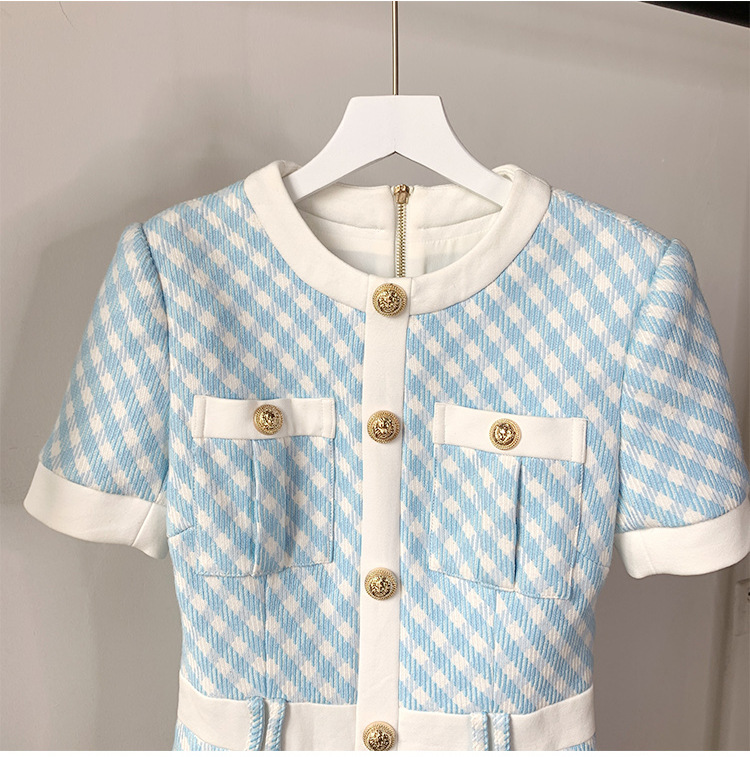 Damen-Taillenrock, neues INS-Internet-Promi-Hüftwickelkleid, Frühherbst-Spleißkleid_voghion.com