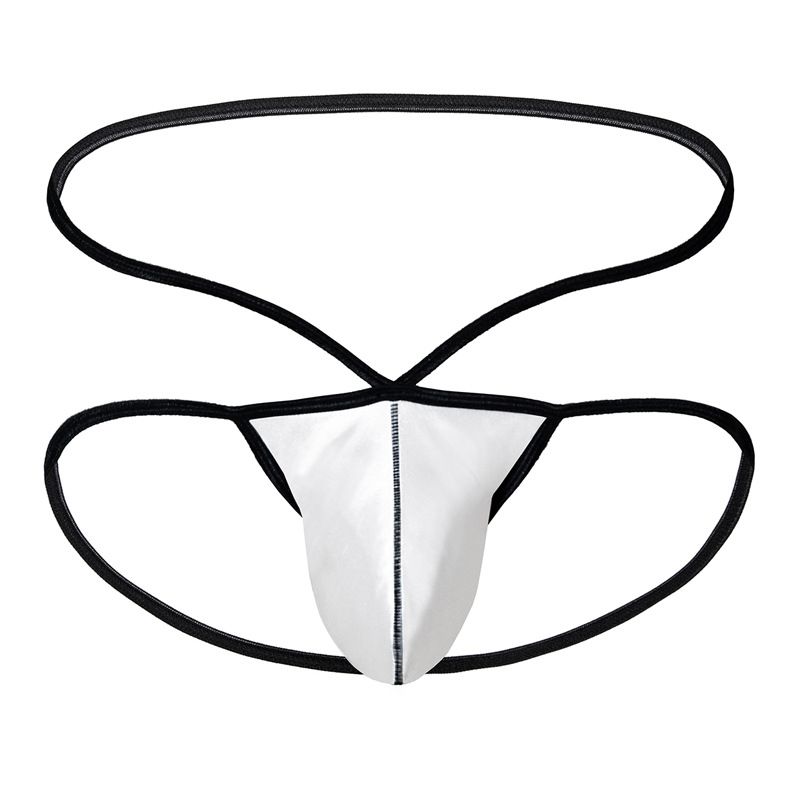 Beauty Hot Sale Low Waist Men's Sexy Double Thong U Convex Pouch Fluorescent Color Series Erotic Underwear GAY_voghion.com