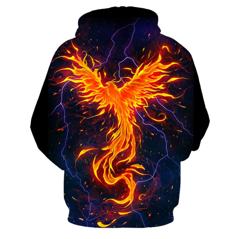 2020 Nuovo colorato Flame Hoodie 3d Felpa Uomo/Donna Con Cappuccio Autunno E Inverno Cappotto Uomo Abbigliamento Divertente Giacca Nera_voghion.com