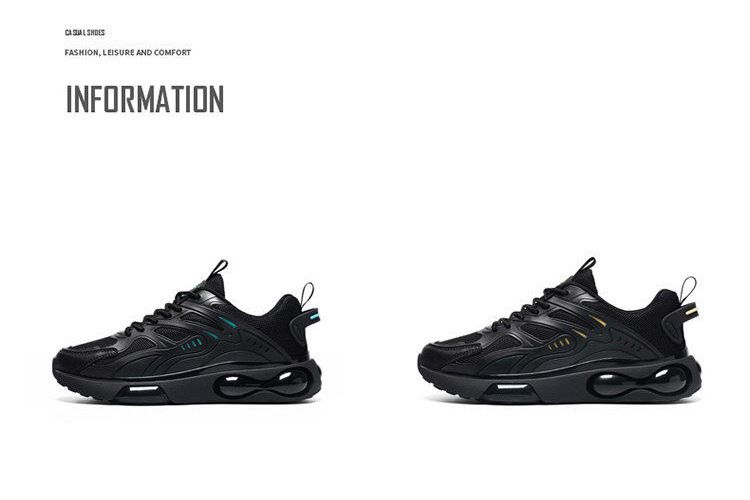 Modieuze Koreaanse vrijetijdsschoenen 2024 Lente Nieuwe Sport Luchtkussen Comfortabele en ademende hardloopschoenen voor heren_voghion.com