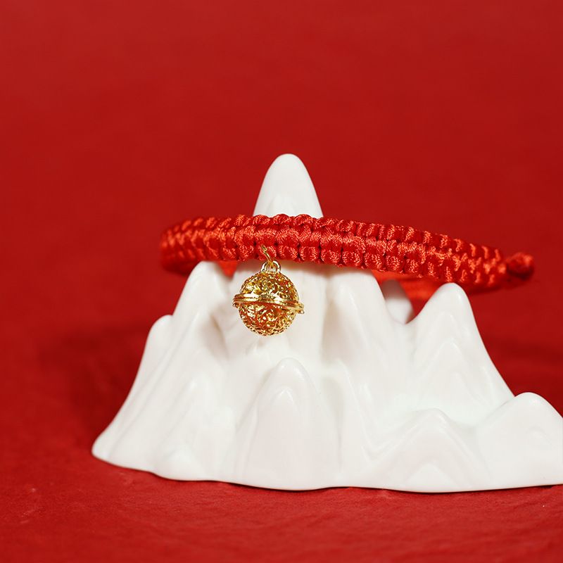 Collare fatto a mano in corda rossa, collana per gatti, sciarpa di Capodanno, accessori per animali domestici, campanellino per gattini, stesso stile_voghion.com