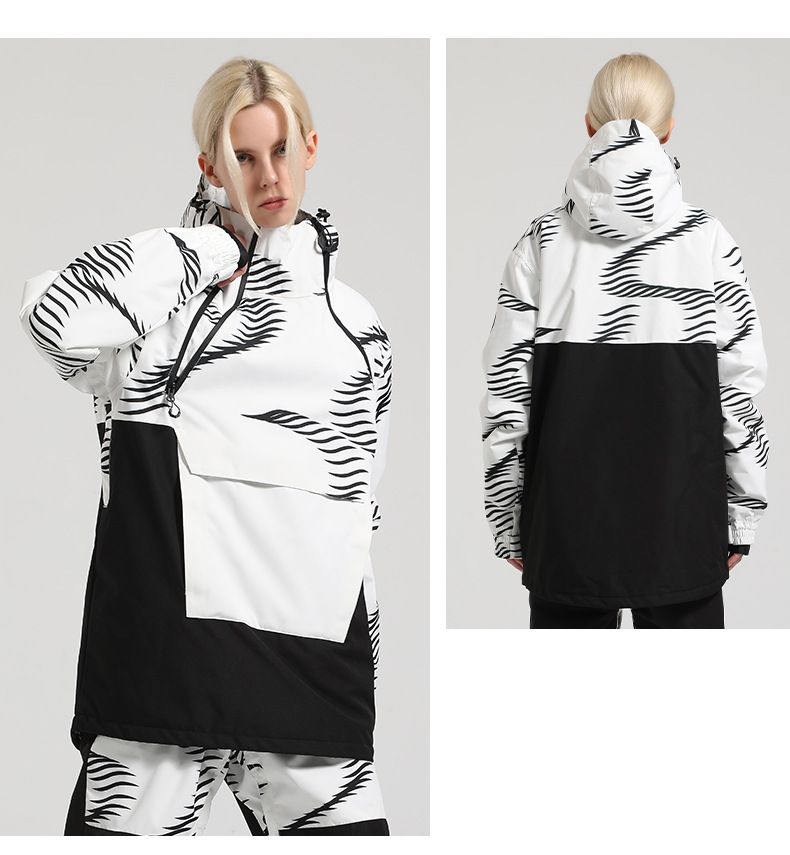 Traje de nieve para hombre, impermeable, cálido, resistente al viento, para exteriores, tabla de snowboard para mujer_voghion.com