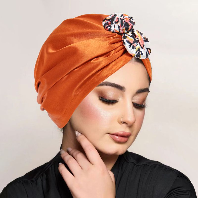 Neu Modische Muslimischen Multi-farbe Kopftuch Hut Mit Zwei Knöpfen Auf Der Stirn, frauen Vielseitig Pullover Und_voghion.com