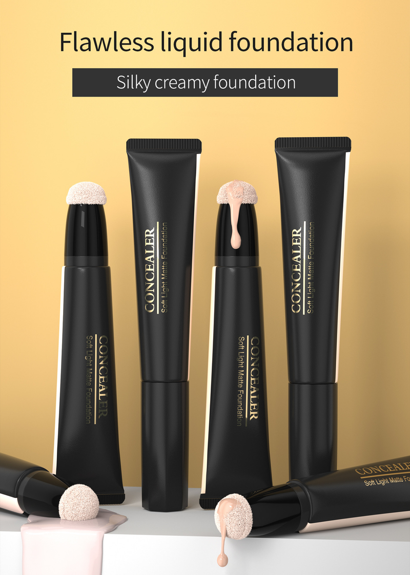 Hellokiss Concealer Feuchtigkeitsspendende und natürlich aufhellende Weizen-Antik-Kupfer-Farbe wärmende flüssige Grundierung_voghion.com