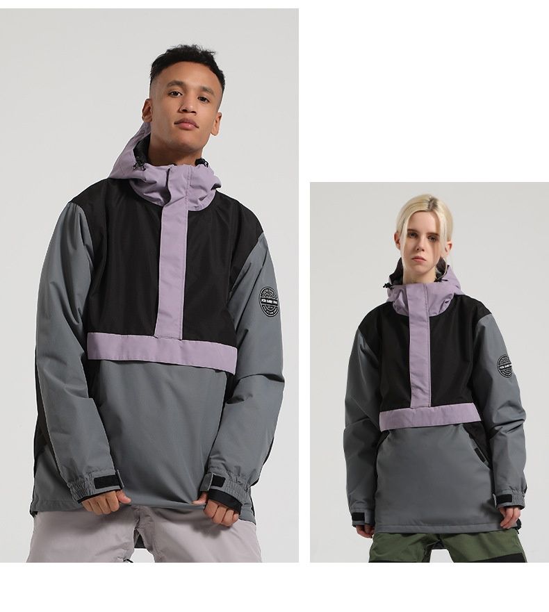 001 001 Neuer Skianzug für Herren, locker, wasserdicht, winddicht, atmungsaktiv, warm, ideal für Outdoor-Snowboard und Schnee, auch für Damen geeignet, Partnerjacke_voghion.com