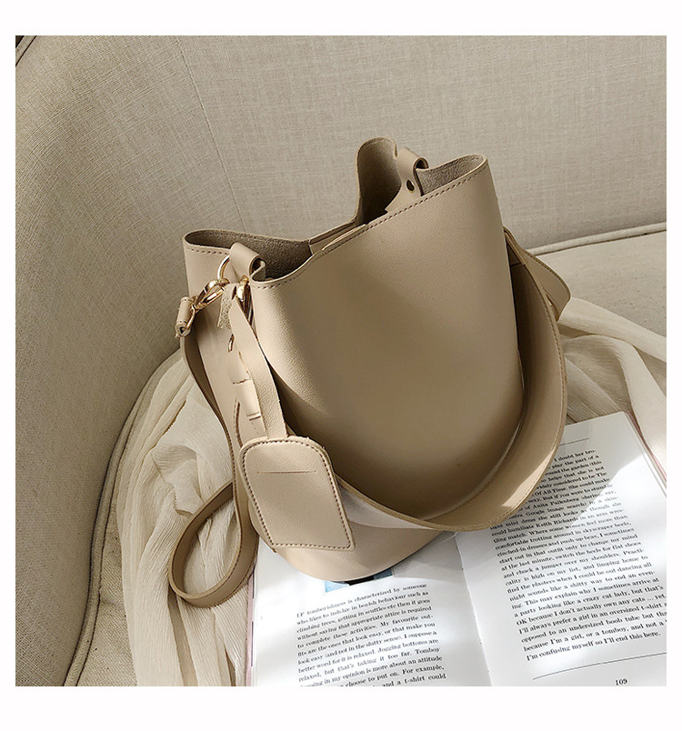 Baobao Women's 2024 New Fashion Shoulder Bag Simple and Casual Versatile Handheld Crossbody Women's Bag Large Capacity Retro Style Bucket Bag_voghion.com