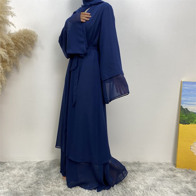 Ramadan Chiffon Open Abaya Dubai Türkei Kaftan Muslim Für Frauen Kimono Modest Robe Femme Kaftan Marocain Islam Kleidung Kleid_voghion.com