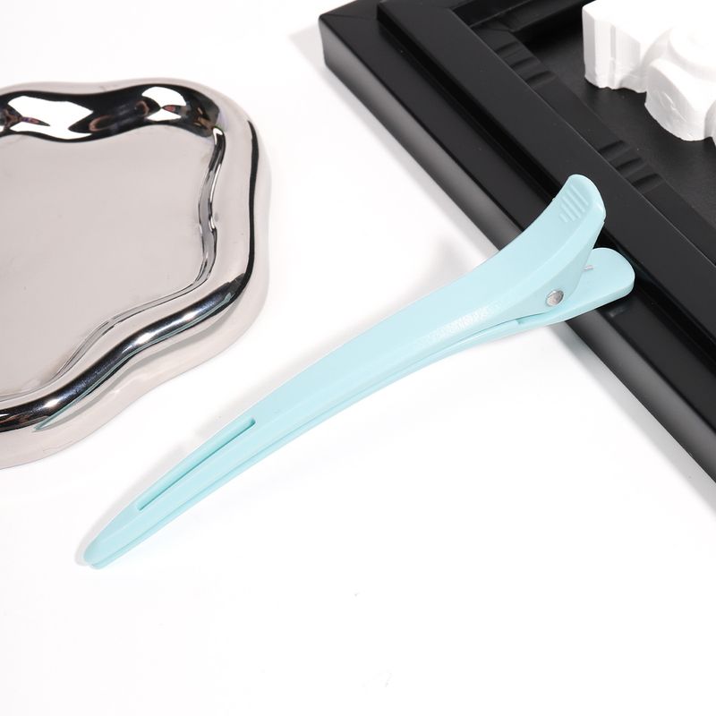 Pince à bec de canard longue non marquante de qualité professionnelle - Grande taille pour le lavage du visage, le maquillage, la frange et le positionnement des cheveux pour coiffeur_voghion.com