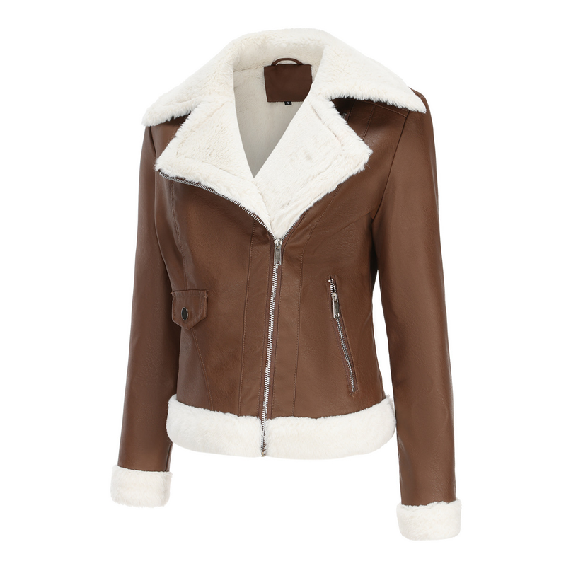 Giacca casual da pendolare termica a maniche lunghe con revers da donna_voghion.com