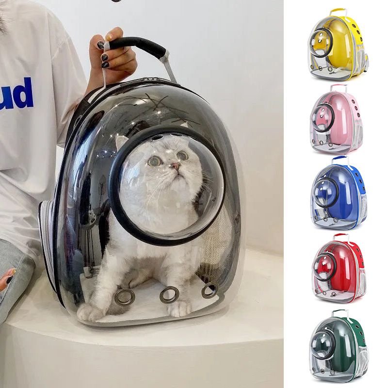 Katzentasche, Outdoor-Tasche, tragbarer Haustier-Rucksack, tragbare transparente Weltraumkabinen-Haustiertasche für den Außenbereich, atmungsaktiver Outdoor-Rucksack_voghion.com