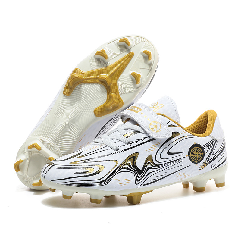 Scarpe da calcio per bambini, con tacchetti rotti, per ragazzi, studenti, bambini grandi, da competizione, per erba, con velcro_voghion.com