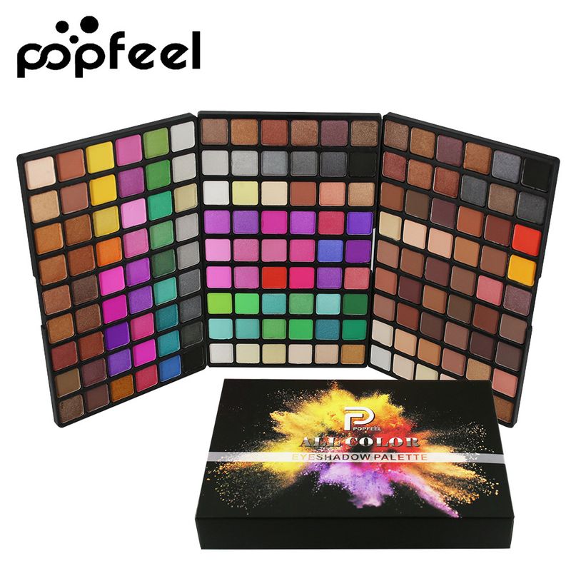 Exklusive POPFEEL 162 Farben Matte Perlglanz Lidschatten Palette Multi Farbe Lidschatten Make-Up Palette_voghion.com