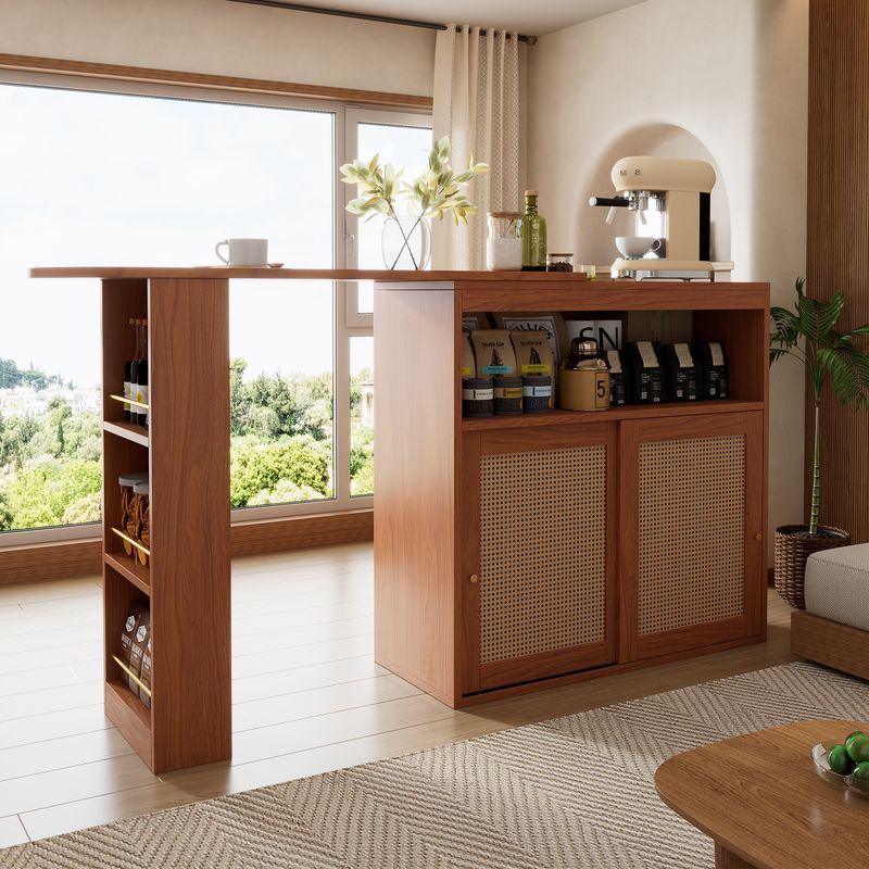 Barre aperte con fronte in rattan 138-193x104cm_voghion.com