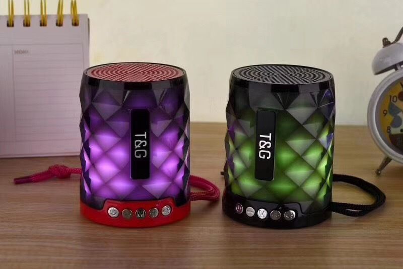 TG155 Portable Outdoor Bluetooth Speaker LED Card Insertion Gift Colorful Light_voghion.com