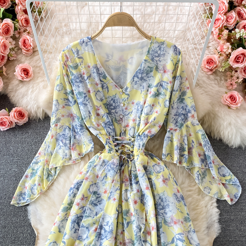Damenmode Strandurlaub Strandrock Taille große Schaukel langer Rock_voghion.com