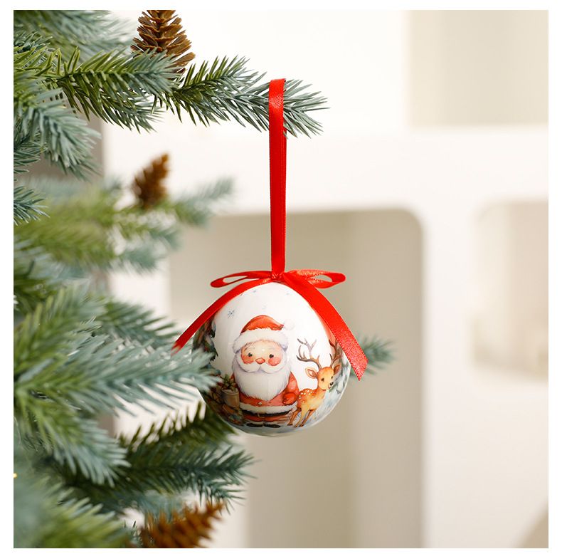 12-Pack Foam Christmas Ornament Set - Snowman, Reindeer, Santa & Holiday Designs For Xmas Tree & Home Decor (Assorted Styles)_voghion.com