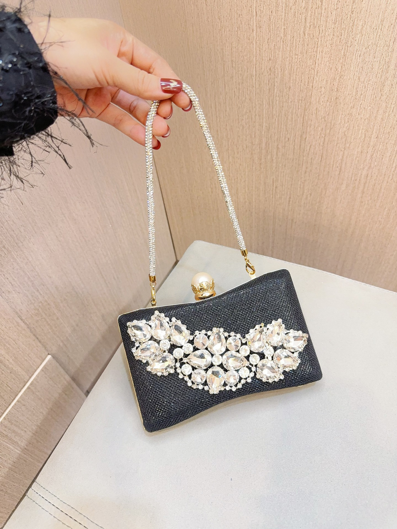 Sac à main en verre et diamant pour robe KTV de célébrité de mariage, sac de soirée et de Banquet, nouvelle collection_voghion.com