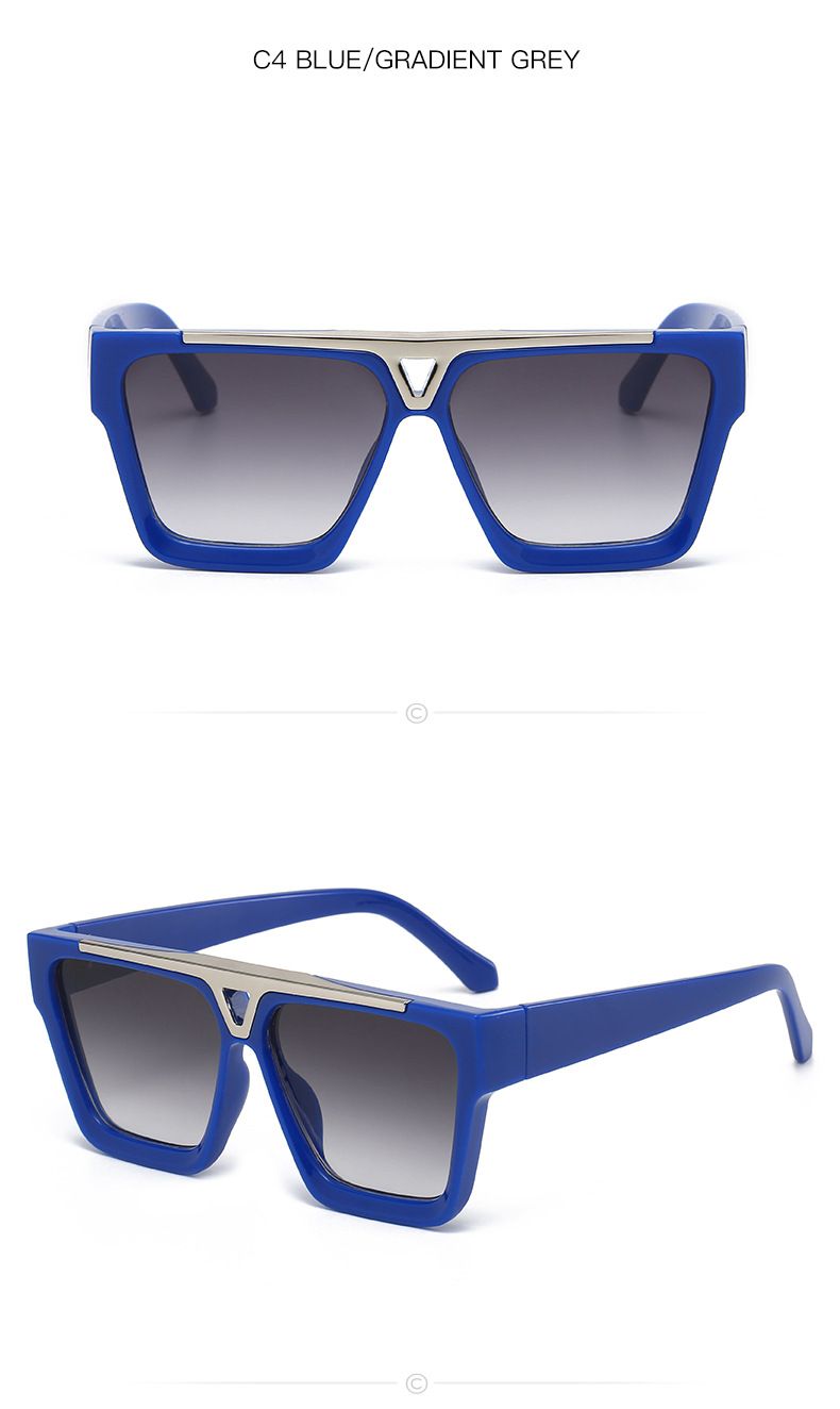 Occhiali da sole quadrati con montatura grande per uomo e donna - Protezione UV400 (eleganti, leggeri e resistenti)_voghion.com