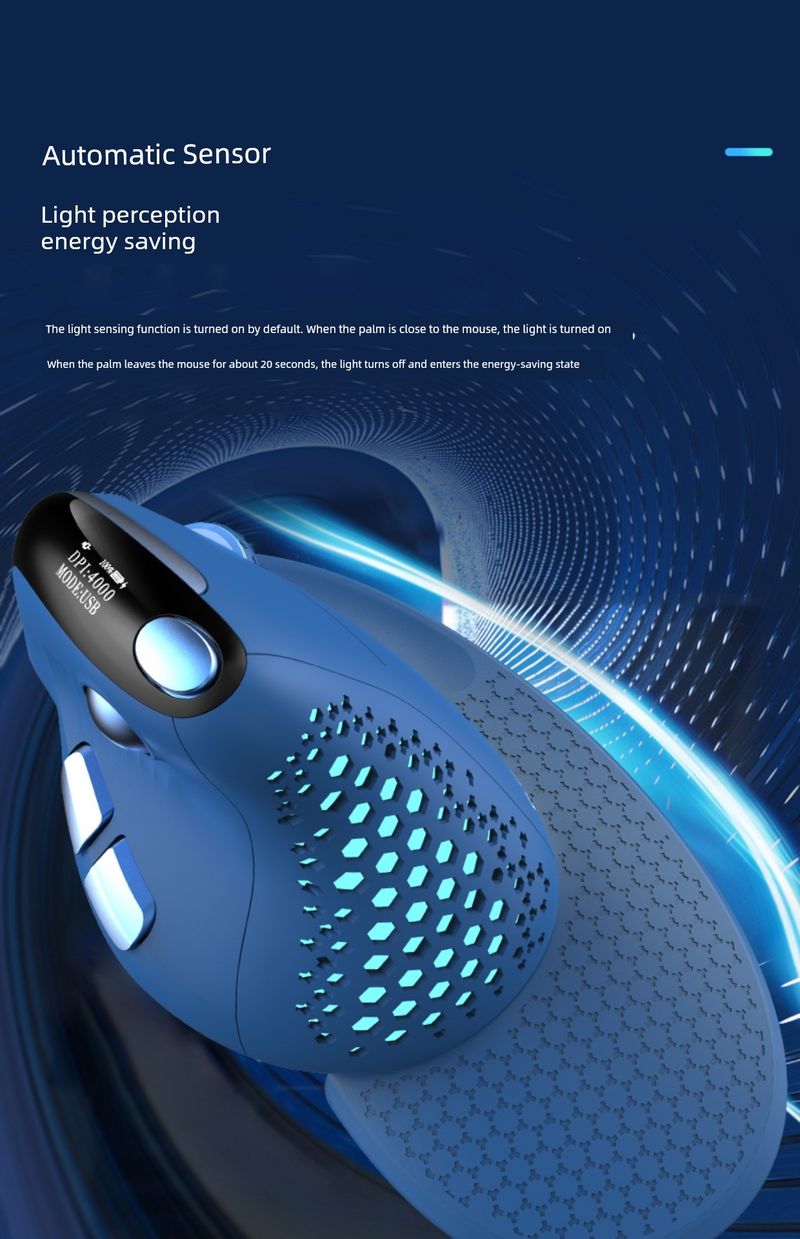Colorful M618xsd Explorer Wireless Thumb Horizontal Roller Ergonomic Three-Model Rechargeable Vertical Mouse_voghion.com