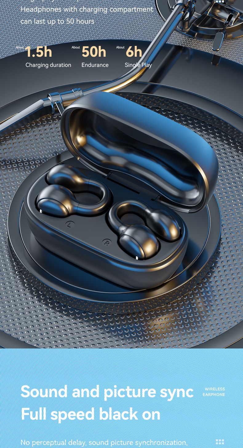 syct M47 New Bluetooth Long Battery Life Large Capacity In-Ear Digital Display Screen Rechargeable Earphones 5.4_voghion.com