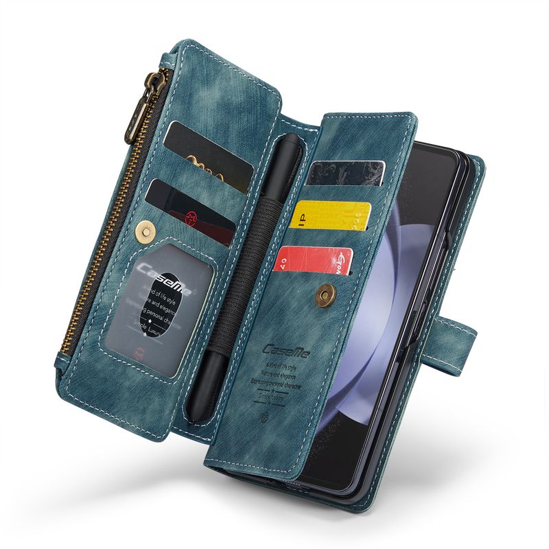 Étui en cuir pour téléphone portable Samsung Z Folder 6, étui de protection à rabat, résistant aux chutes, carte Z Folder 5_voghion.com