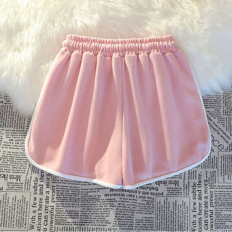 Damenbekleidung Lässige Sportshorts für Damen im Sommer, lockerer und bequemer Schlafanzug für zu Hause, Shorts mit weitem Bein für den Außenbereich_voghion.com