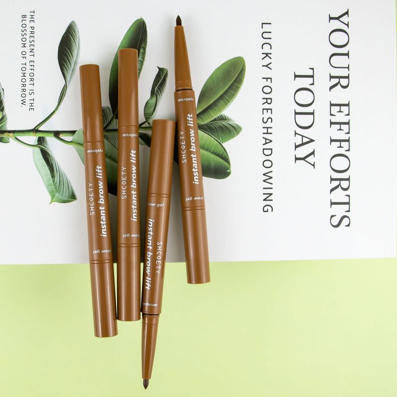 Eyebrow Enhancers Eyebrow Pencil With Eyebrow Glue Automatically Rotates Waterproof And Non Fading Natural And Long Lasting Eyebrow Dyeing Cream_voghion.com