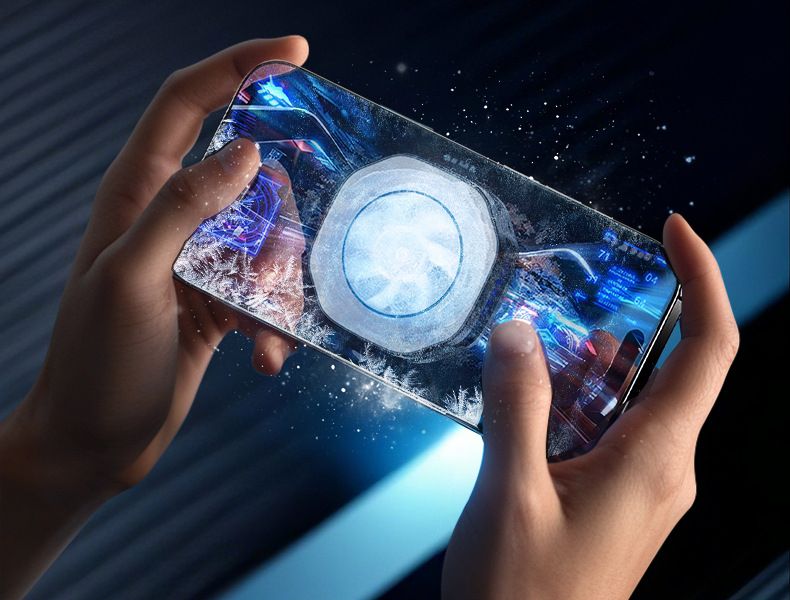 Supporto di raffreddamento magnetico per telefono - Base di raffreddamento a semiconduttore (-5℃) con luce RGB per giochi/streaming live_voghion.com