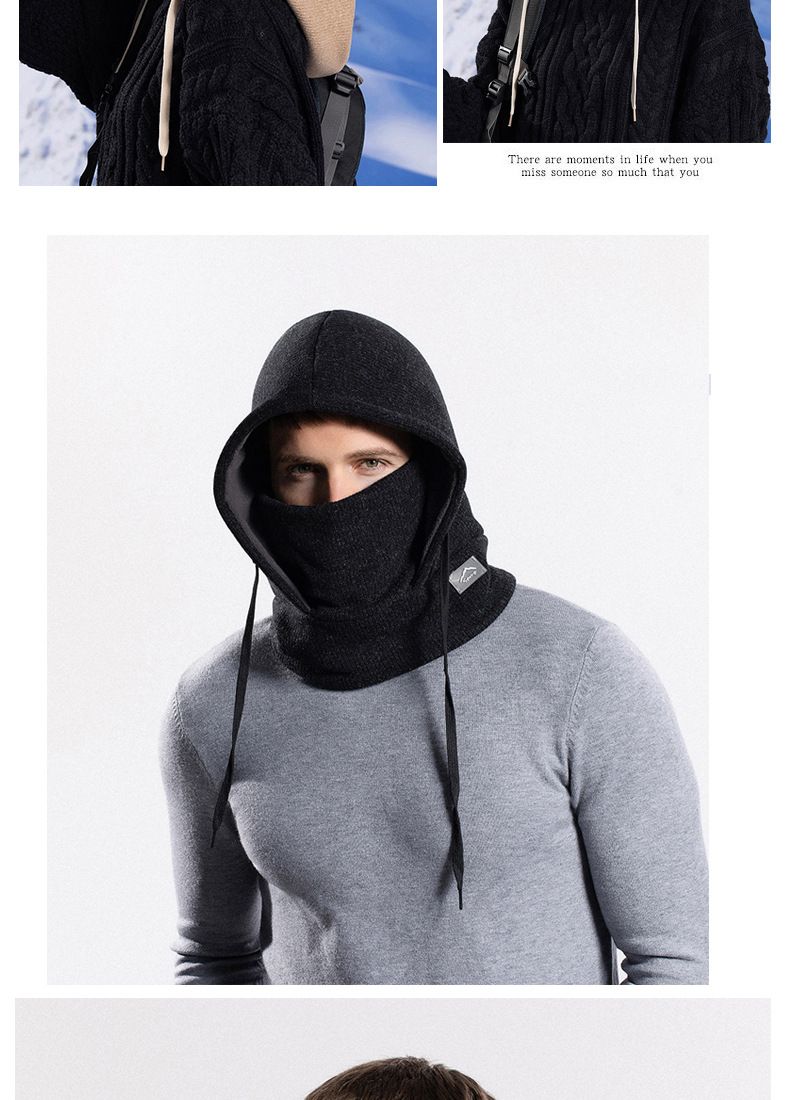 9620 Scaldacollo invernale in pile per uomo e donna, per ciclismo e sci, con maschera integrata, per genitori e bambini_voghion.com