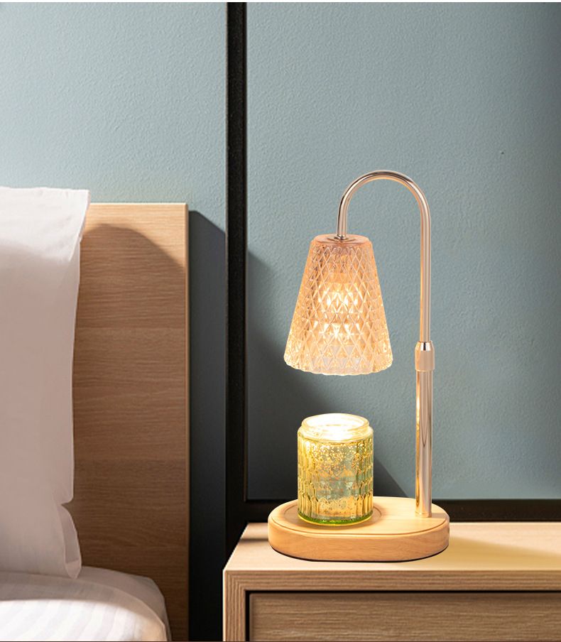 Diffusore di cera per aromaterapia in stile nordico di lusso per lampada da tavolo per camera da letto, dormitorio, luce ambientale senza fiamma_voghion.com