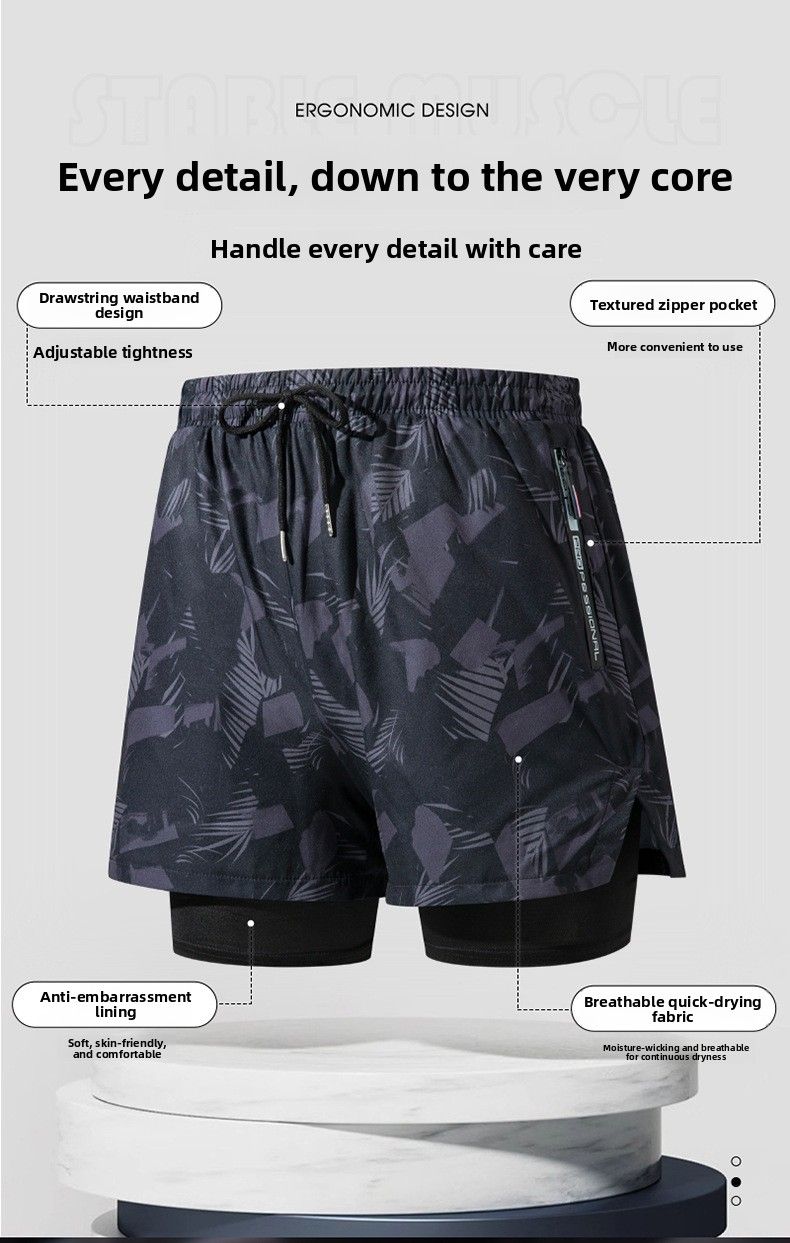 Badehose Herren Boxer Fünf-Punkt-Badeanzug-Set Anti-Peinlichkeit Neue professionelle Strand-Schwimmausrüstung für Erwachsene_voghion.com