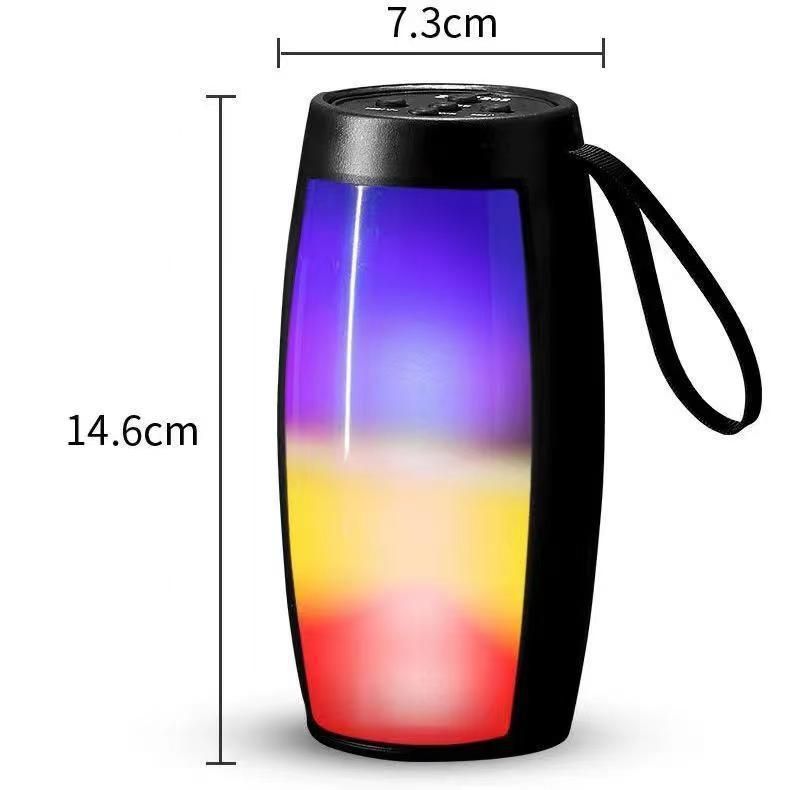 Unbeatable Quality 1202 Colorful LED Light Wireless Card Insert Bluetooth Portable Small Speaker Direct_voghion.com