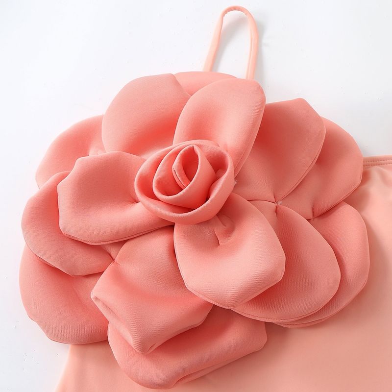 Neu Einteiliges Mode Sexy Badeanzug Für Frauen Dünne Große Blume Badeanzug Set Nylon_voghion.com