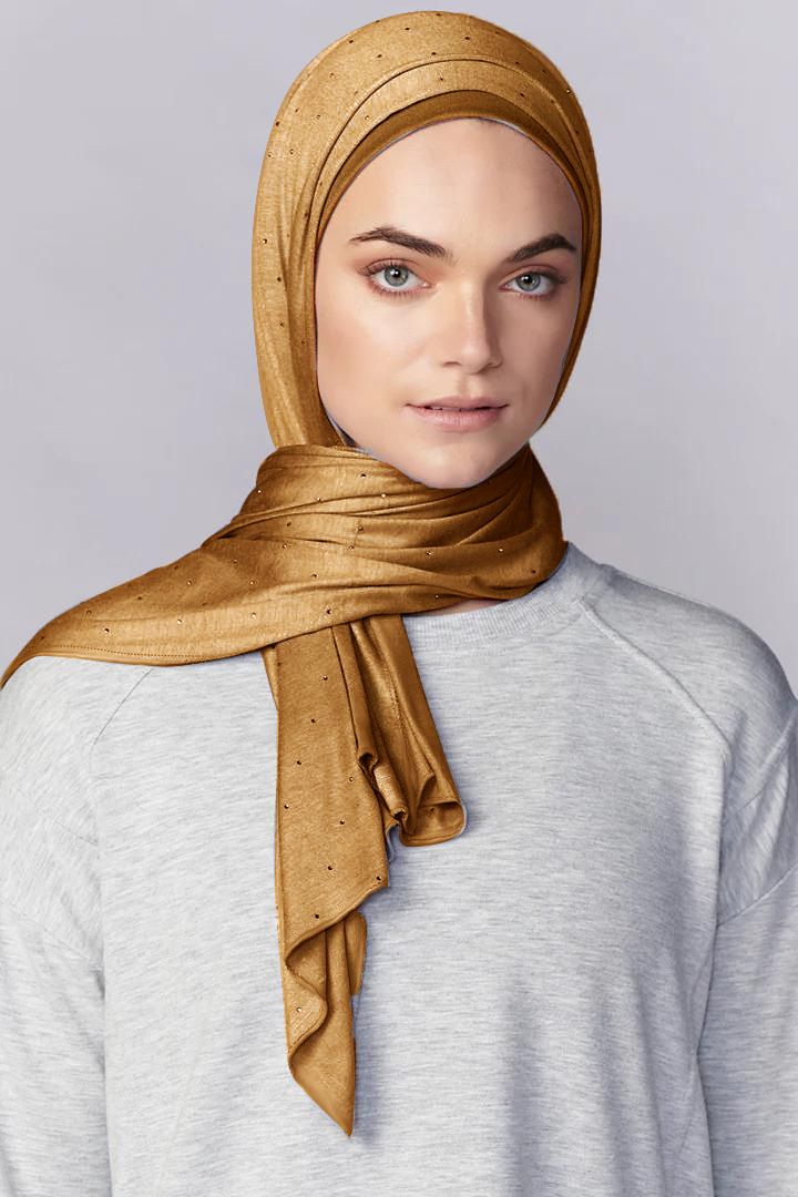 Μουσουλμανικό μαντήλι, μουσουλμανικό μαντήλι, καθαρό χρώμα από μερσεριζέ βαμβάκι, γεμάτο αστέρια, καυτά διαμάντια, υψηλής ποιότητας μοντάλ μαντήλι 170*60cm_voghion.com